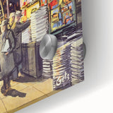 "Vintage New Yorker Poster – Classic NYC Movie Theater Scene"
