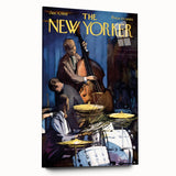 Vintage New Yorker Poster – Jazz Band Performance Art Print