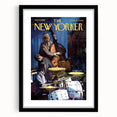 Vintage New Yorker Poster – Jazz Band Performance Art Print