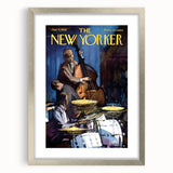 Vintage New Yorker Poster – Jazz Band Performance Art Print