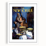 Vintage New Yorker Poster – Jazz Band Performance Art Print