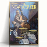 Vintage New Yorker Poster – Jazz Band Performance Art Print