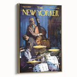 Vintage New Yorker Poster – Jazz Band Performance Art Print