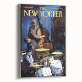 Vintage New Yorker Poster – Jazz Band Performance Art Print