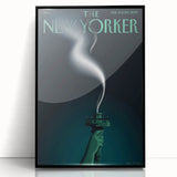 Vintage New Yorker Poster – Iconic Statue of Liberty Art Print