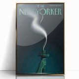 Vintage New Yorker Poster – Iconic Statue of Liberty Art Print
