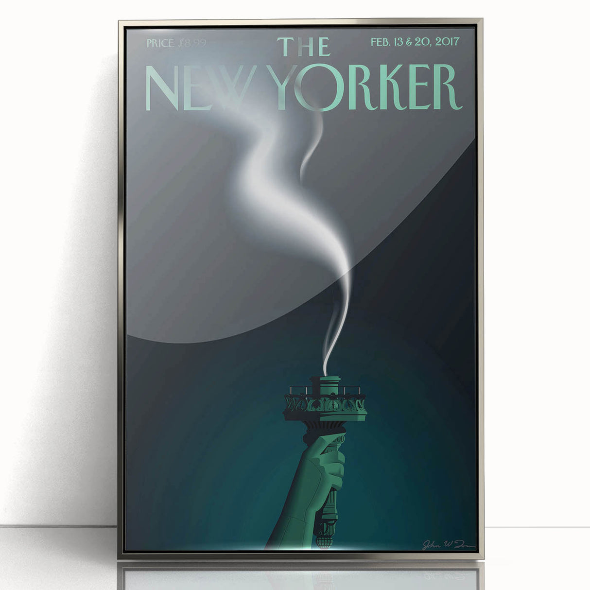 Vintage New Yorker Poster – Iconic Statue of Liberty Art Print
