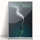 Vintage New Yorker Poster – Iconic Statue of Liberty Art Print