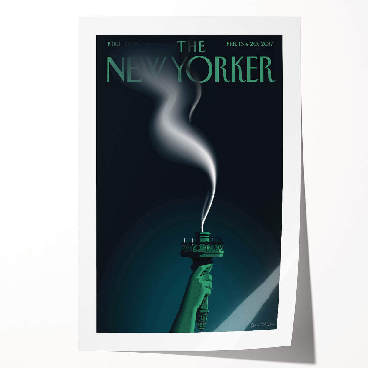 Vintage New Yorker Poster – Iconic Statue of Liberty Art Print