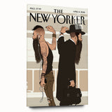 Vintage New Yorker Poster – Contrasting Subway Style Art Print