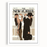 Vintage New Yorker Poster – Contrasting Subway Style Art Print