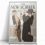 Vintage New Yorker Poster – Contrasting Subway Style Art Print