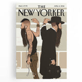 Vintage New Yorker Poster – Contrasting Subway Style Art Print