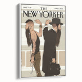 Vintage New Yorker Poster – Contrasting Subway Style Art Print