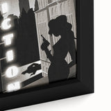 Vintage New Yorker Poster – Noir Fiction Scene Art Print