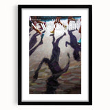 Vintage New Yorker Poster – Abstract Runner's Shadow Art Print