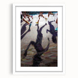 Vintage New Yorker Poster – Abstract Runner's Shadow Art Print