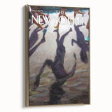 Vintage New Yorker Poster – Abstract Runner's Shadow Art Print