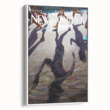 Vintage New Yorker Poster – Abstract Runner's Shadow Art Print