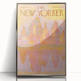 Vintage New Yorker Poster – Abstract Cityscape Art Print