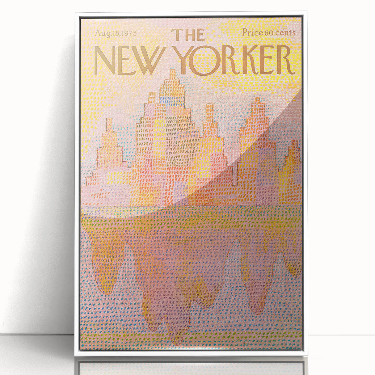Vintage New Yorker Poster – Abstract Cityscape Art Print