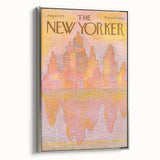 Vintage New Yorker Poster – Abstract Cityscape Art Print