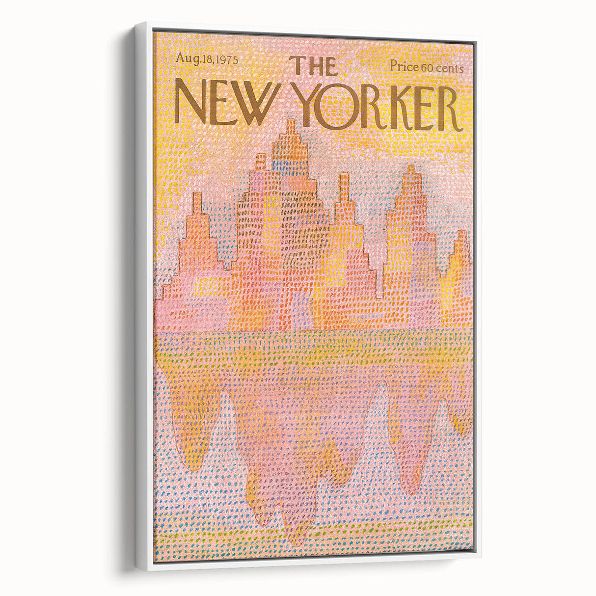 Vintage New Yorker Poster – Abstract Cityscape Art Print