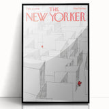 Vintage New Yorker Poster – Heart in the Maze Art Print