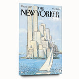 New Yorker Magazine Cover Art - Twin Towers Vintage Poster