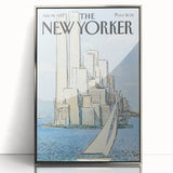New Yorker Magazine Cover Art - Twin Towers Vintage Poster