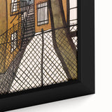 Vintage New Yorker Poster – Urban Fire Escape Alley Art Print