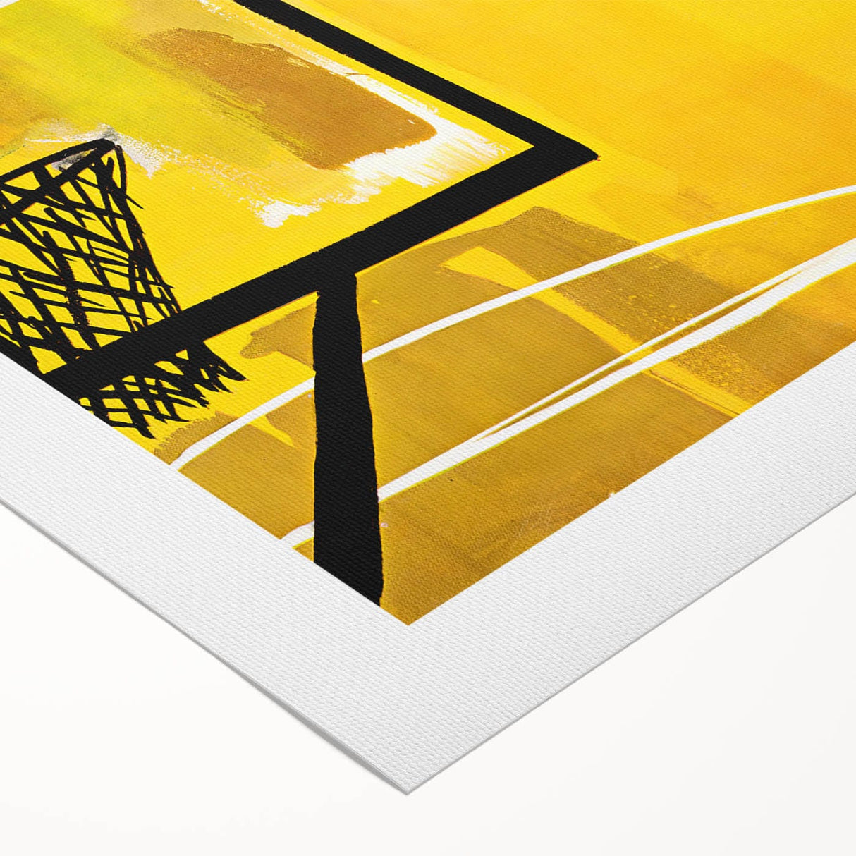 Vintage New Yorker Poster – Basketball Game Action Art Print