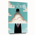 Vintage New Yorker Poster – Surreal Man in the Clouds Art Print