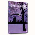 New Yorker Magazine Cover Art - Winter Cityscape Vintage Poster