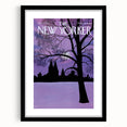 New Yorker Magazine Cover Art - Winter Cityscape Vintage Poster