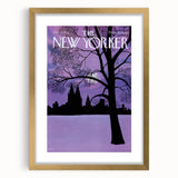 New Yorker Magazine Cover Art - Winter Cityscape Vintage Poster