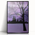 New Yorker Magazine Cover Art - Winter Cityscape Vintage Poster