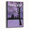 New Yorker Magazine Cover Art - Winter Cityscape Vintage Poster