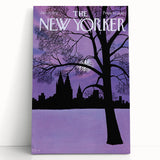 New Yorker Magazine Cover Art - Winter Cityscape Vintage Poster