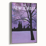 New Yorker Magazine Cover Art - Winter Cityscape Vintage Poster
