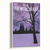 New Yorker Magazine Cover Art - Winter Cityscape Vintage Poster