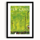Vintage New Yorker Poster - Wedding Celebration in the Park