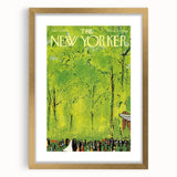 Vintage New Yorker Poster - Wedding Celebration in the Park