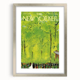 Vintage New Yorker Poster - Wedding Celebration in the Park