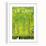 Vintage New Yorker Poster - Wedding Celebration in the Park