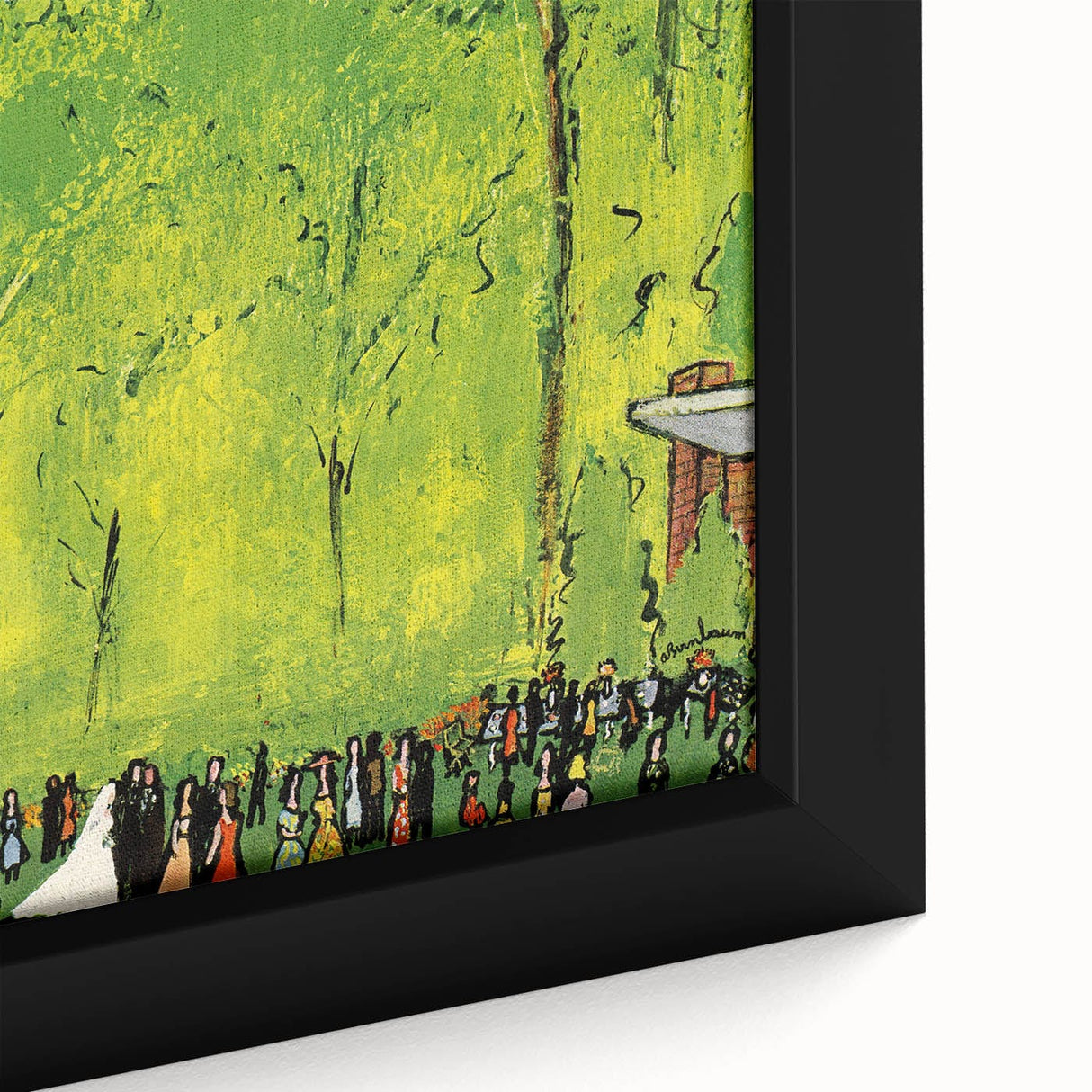 Vintage New Yorker Poster - Wedding Celebration in the Park