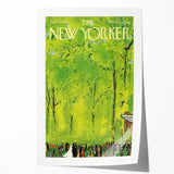 Vintage New Yorker Poster - Wedding Celebration in the Park