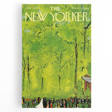 Vintage New Yorker Poster - Wedding Celebration in the Park