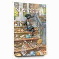 New Yorker Poster - 2012 Dog with Toys on Stairs Art Print