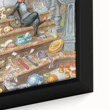 New Yorker Poster - 2012 Dog with Toys on Stairs Art Print